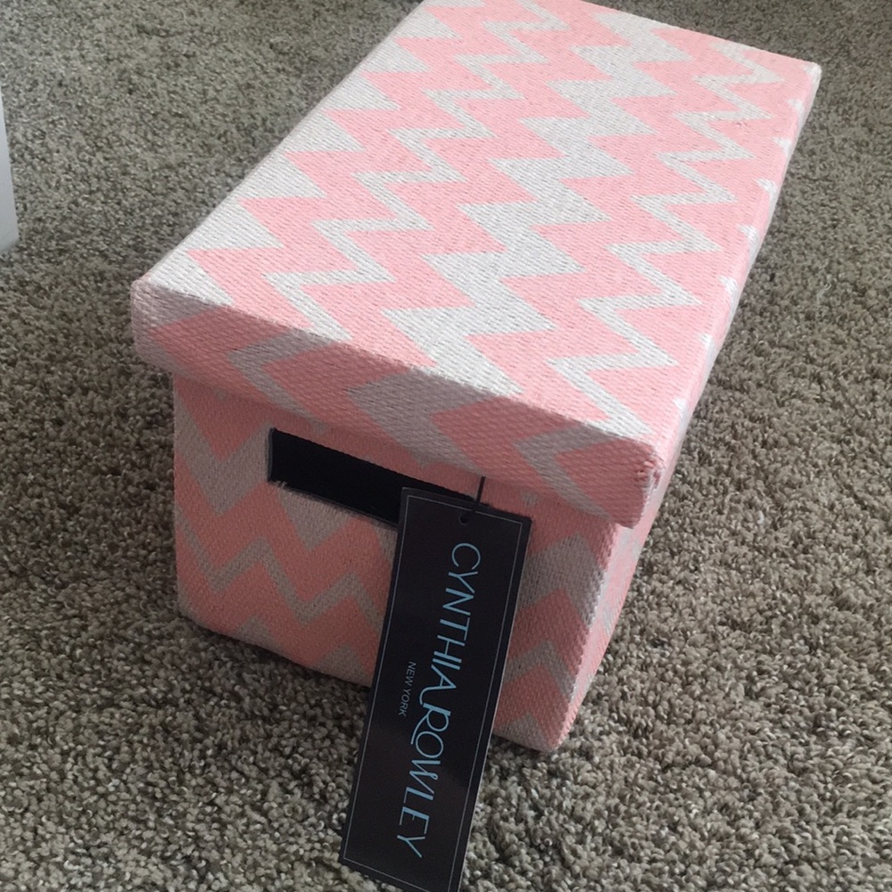 Chevron print storage box